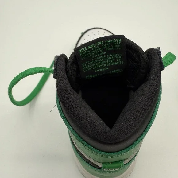 Jordan Kids Sneakers Black, White, and Green - Picture 7 of 15